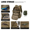 [M6539] Mardingtop Small Tactical Backpack with Rain Cover, 25L Molle Hiking Backpack for Backpacking, Cycling and Biking