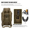 [M6480] Mardingtop 70L Hiking Backpack Internal Frame Backpack Molle Daypack with Rain Cover