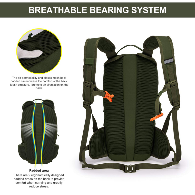 [M6422] Mardingtop Hydration Backpack, Cycling and Climbing.7.9L Molle  Motorcycle Backpack