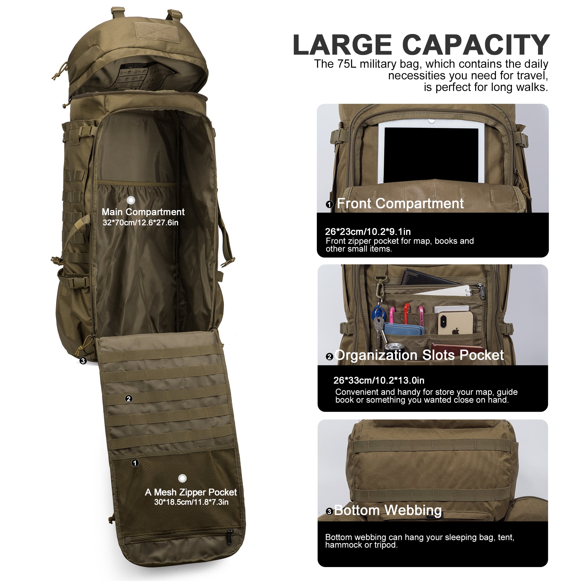 robes 39 Multi storage mats Bags Backpacks, Extension-fmedShops