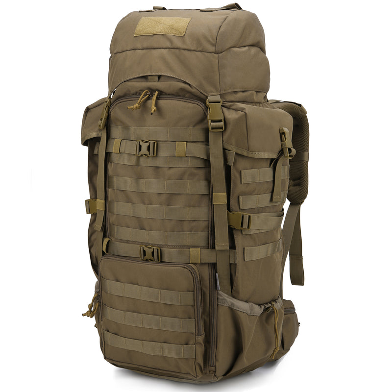 [M6480] Mardingtop 70L Hiking Backpack Internal Frame Backpack Molle Daypack with Rain Cover
